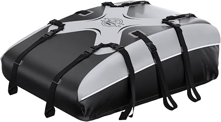 Sailnovo Car Roof Bag,20 Cubic feet for Most Vehicles with/Without Rack
