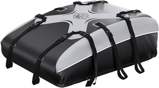 Sailnovo Car Roof Bag,20 Cubic feet for Most Vehicles with/Without Rack
