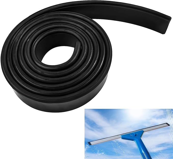 Premium Silicone Squeegee Rubber Replacement - 41in Roll | Versatile Squeegee Blade for Shower, Window & Glass Cleaning