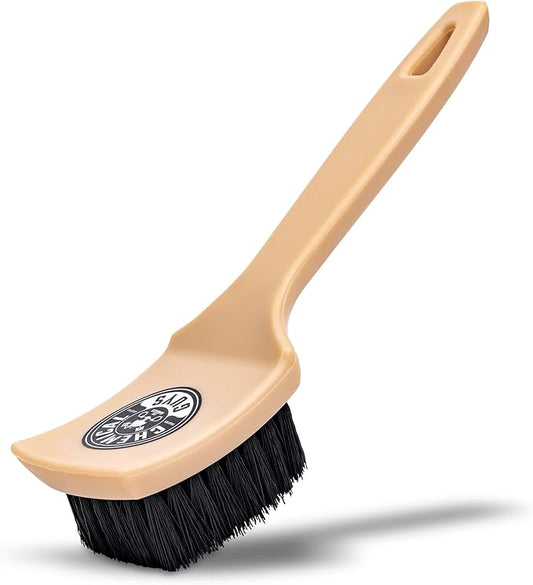 Chemical Guys, The Nifty Interior Detailing Brush, Synthetic Bristle Scrub Tool for Car Carpet Floor Mats Upholstery Trunk Liners, Auto Cabin Cleaning Brush with Ergonomic Short Handle