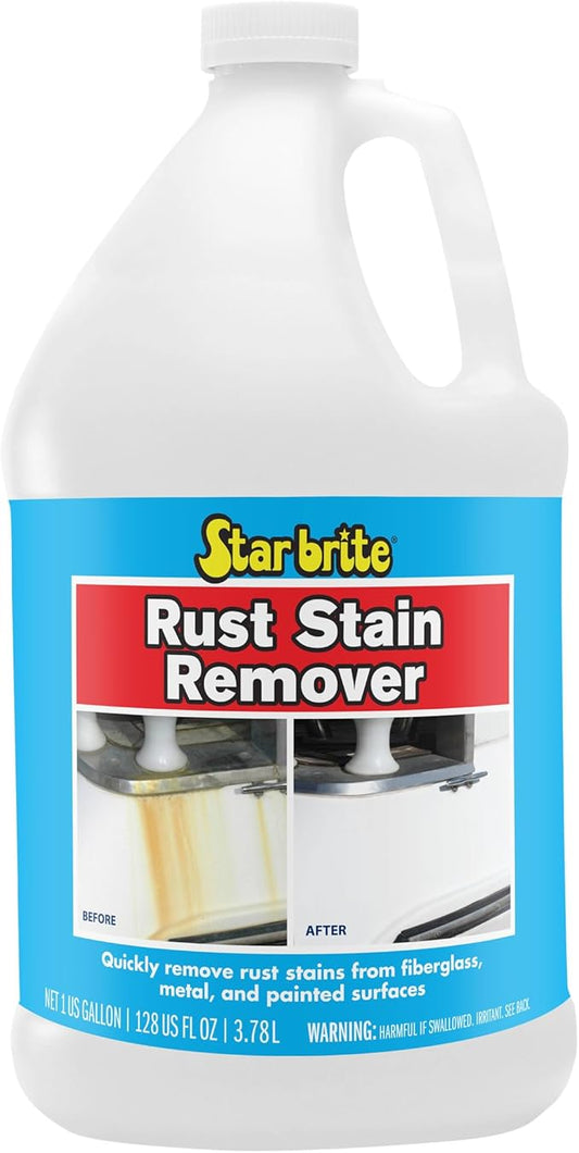 STAR BRITE Rust Stain Remover - Easily Clean Corrosion Stains Off Fiberglass, Vinyl, Metal & Painted Surfaces, 128 oz - 1 Gallon