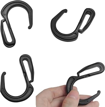 15 Pack Car Mesh Organizer Hooks Replacement Car Net Pocket Mount Headrest Hook for Dog Car Net Barrier Pet Barrier Seat