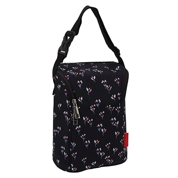 Alomejor baby bottle cooler bag, portable stylish insulated tote bag lightweight for parents outdoor adventures travel s