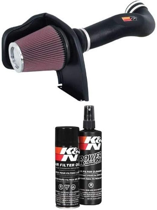 K&N 57-3050 FIPK Performance Air Intake System with Filter Care Service Kit