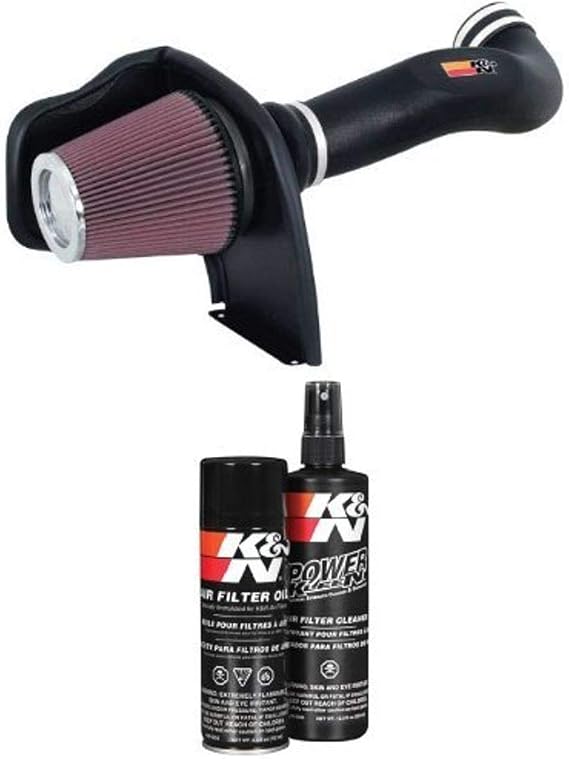 K&N 57-3050 FIPK Performance Air Intake System with Filter Care Service Kit