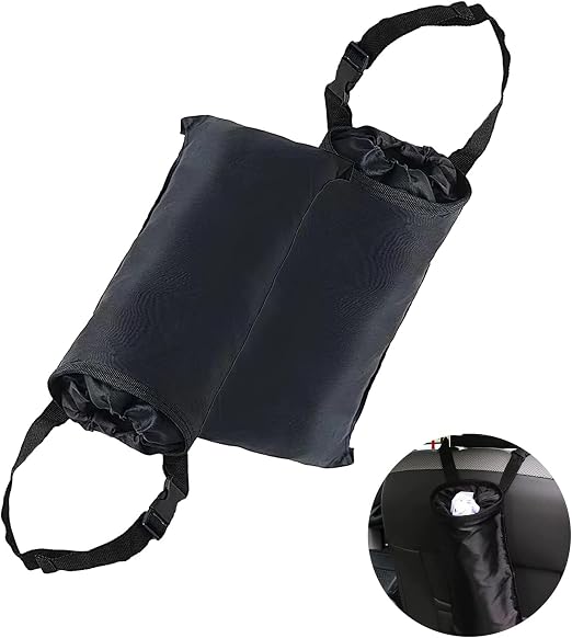 1 Pack 2 Pcs Hanging Car Trash Can, Car Trash Bags With Storage Pockets, Car Organizers And Washable Fits For Most Car, 