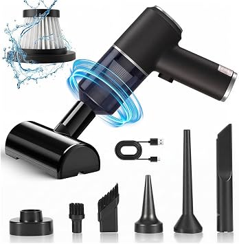 Portable Hand Car Vacuum Cleaner Set Rechargeable,16000Pa Brushless Motor