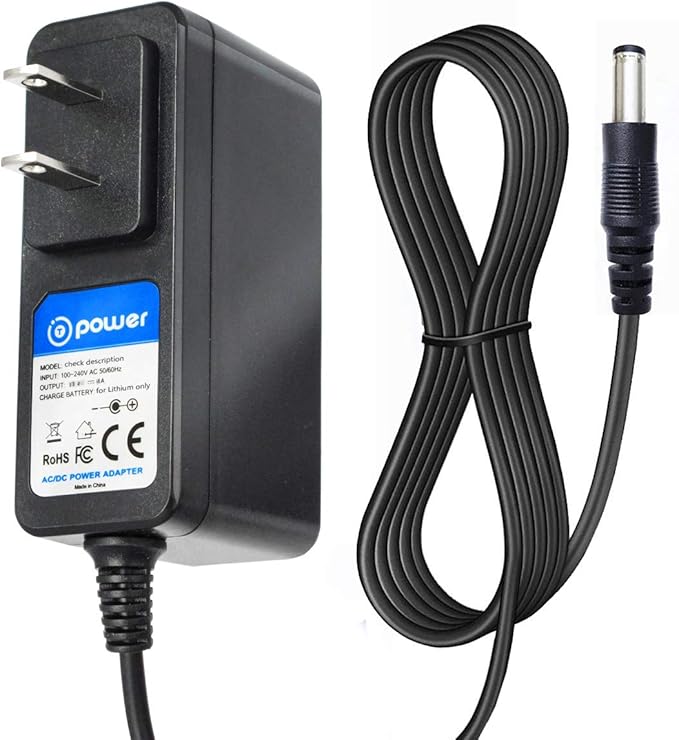 T POWER 26V Fast Charger for Alloyman Electric Spin Scrubber Qimedo 1200 RPM 1000RPM 20V Cordless Cleaning Brush with Adjustable Extension Arm Cleaning Brush Ac Dc Adapter Class 2 Power Supply
