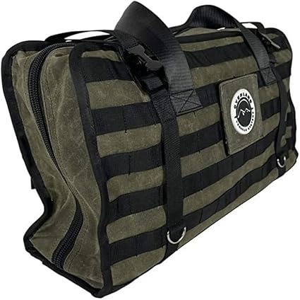 Overland Vehicle Systems Large Recovery Bag with Handle & Straps - #16 Waxed Canvas Storage - Infused with Paraffin Wax 