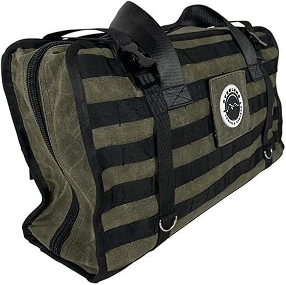 Overland Vehicle Systems Large Recovery Bag with Handle & Straps - #16 Waxed Canvas Storage - Infused with Paraffin Wax 