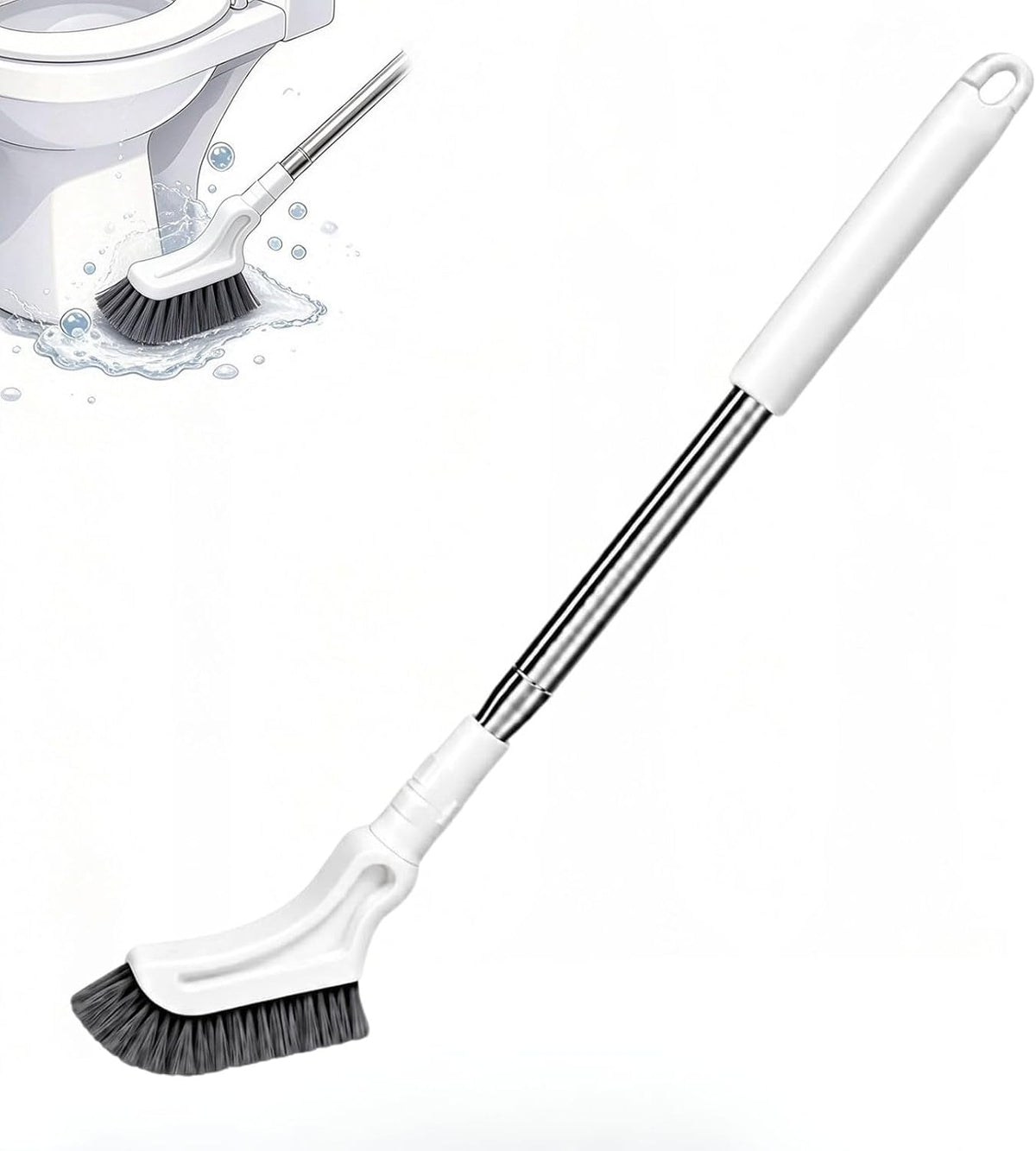 Multifunctional Extendable Floor Scrub Brush, Crevice Cleaning Brush