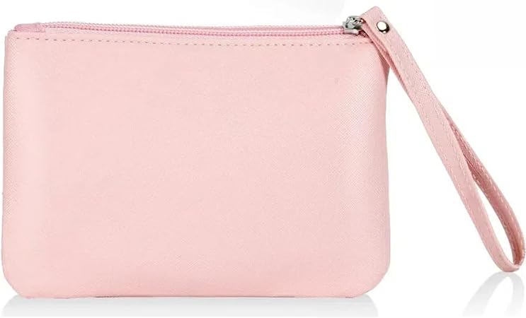 4.5 x 6.5 Clutch Stadium Approved, Leather Coin Purse for Women Wristlet Money Pouches for Cash Car Change with Zipper L