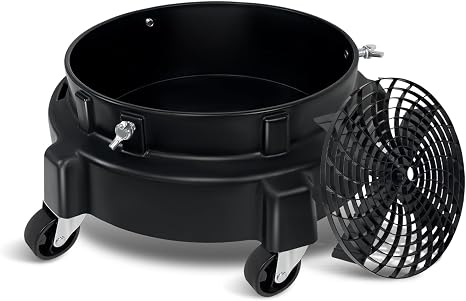 ROBLOCK 5 Gallon Bucket Dolly Roller with Wheels, Detailing Bucket Dolly with Dirt and Grit Traps Insert, Car Wash Acces