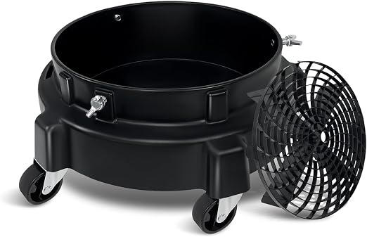ROBLOCK 5 Gallon Bucket Dolly Roller with Wheels, Detailing Bucket Dolly with Dirt and Grit Traps Insert, Car Wash Acces