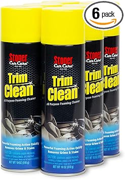Stoner Car Care 91134-6PK Trim Clean – All-Purpose Foaming Automotive Interior Cleaner, Fast-Acting Formula Quickly Remo