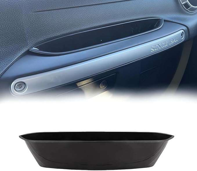 Interior Passenger Grab Handle Organizer Storage Tray Compatible with 2011-2018 Jeep Wrangler JK/JKU 2/4 Door Models