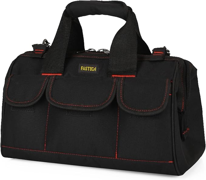 FASTECH 14-inch Heavy Duty Tool Carrier & Organizer with Wide Mouth