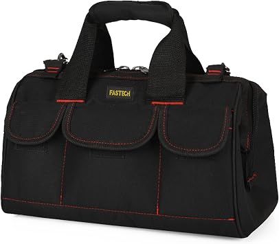 FASTECH 14-inch Heavy Duty Tool Carrier & Organizer with Wide Mouth