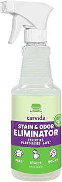 Carvida Pet Odor Eliminator, Enzyme-based Stain & Odor Remover Spray for Pet Urine and Smells in Cars, Grapefruit Scent,