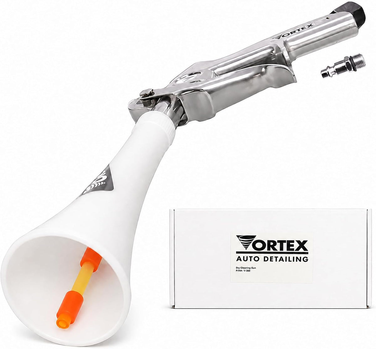 Vortex II Air Cleaning Gun – Pro Auto Detailing Tool for Deep Cleaning Interiors & Exteriors – Uses Air Compressor – Blasts Dust, Dirt & Grime Fast