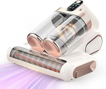 Mattress Vacuum Cleaner Cordless 16Kpa Bed Handheld Vacuum, Vacuum Cleaner with 253.7nm UV-C Light,HEPA Filter & Ultraso