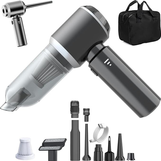 NWDEY Car Vacuum Cleaner High Power 20000Pa – Cordless Handheld Mini Vacuum & Air Duster for Car & Desk, Home, Office & Camping, Ideal Gift for Men & Women, 6000mAh Battery