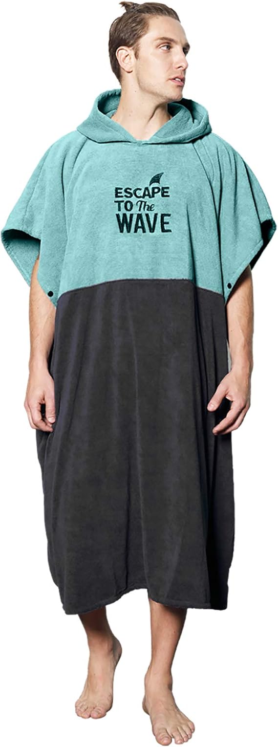 Vulken Portable Changing Robe, Surf Poncho for Beach & Water Activities
