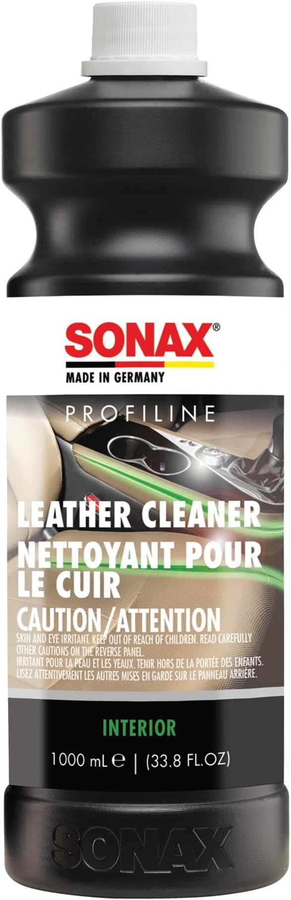 SONAX Profiline Leather Cleaner | Professional-Grade Deep Cleaner for Smooth | Removes Stubborn Dirt, Grease & Blue-Jean