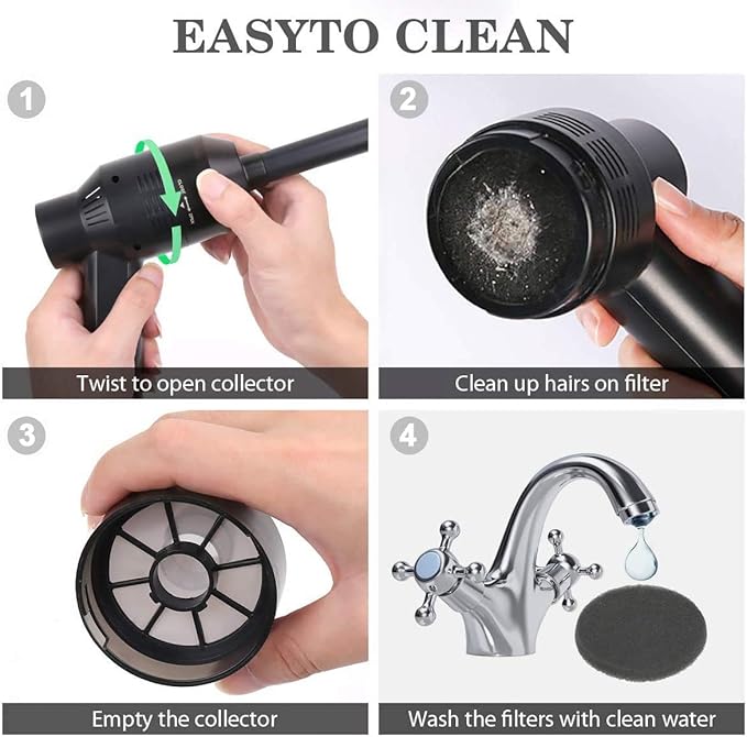 [Upgrade] Mini Vacuum Cordless Vacuum Keyboard Cleaner Rechargeable,for Cleaning Dust,Hair,Crumbs,Eraser Scrap,Laptop,Pet House,Sewing Machine