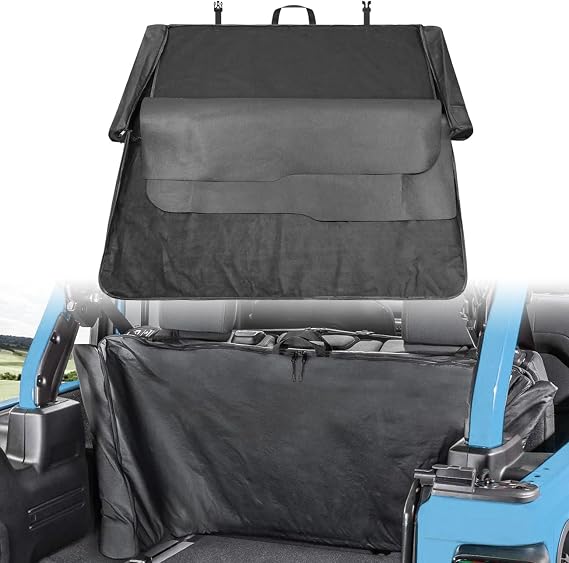 Soft Top Window Storage Bag Compatible with Jeep Wrangler JL Gladiator JT