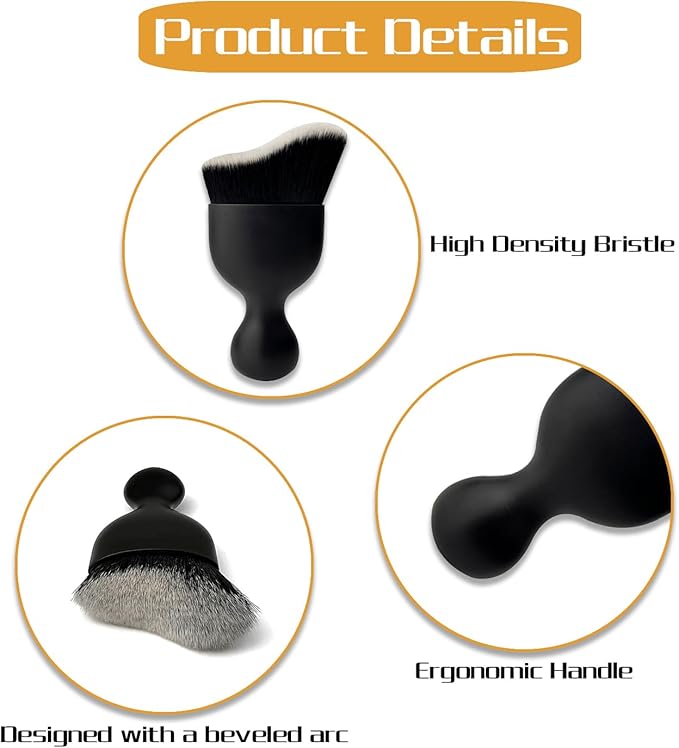 XY North Car Interior Dust Brush, Auto Detailing Brush, Soft Bristles Car Cleaning Brushes, Tool for Air Conditioner Vents, Leather, Computer, Scratch Free, Car Interior Accessories
