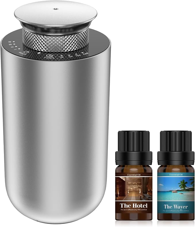 2026 Upgraded Rechargeable Waterless Car Scent Diffuser Kit, Auto On/Off