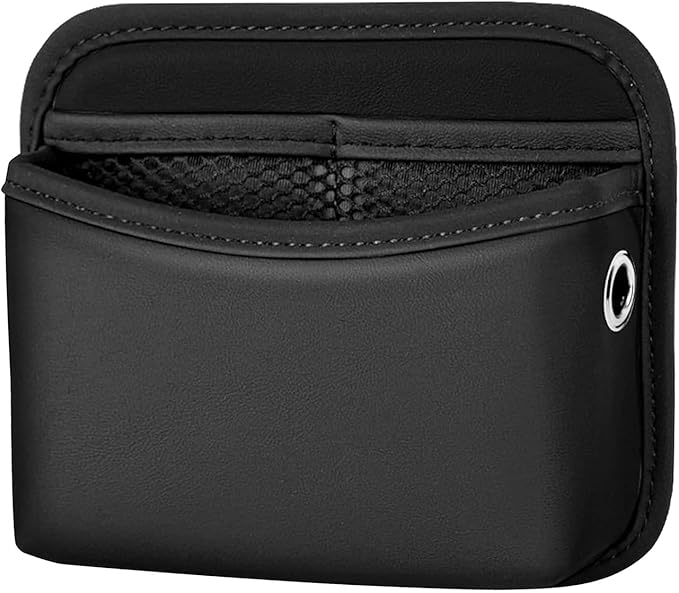 Car Phone Holder Organizer PU Leather Side Pocket - Cleanova