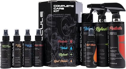 Molecule Super Kit | Apparel & Helmet Care | Performance Apparel Care & Helmet Care for Racing Suits & Technical Fabrics