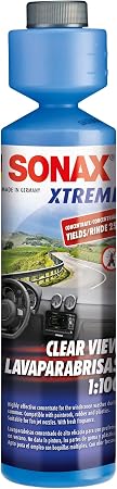 SONAX XTREME CLEAR VIEW 1:100 (250 ml) - Highly effective concentrate for the windscreen washer during summer. Compatibl