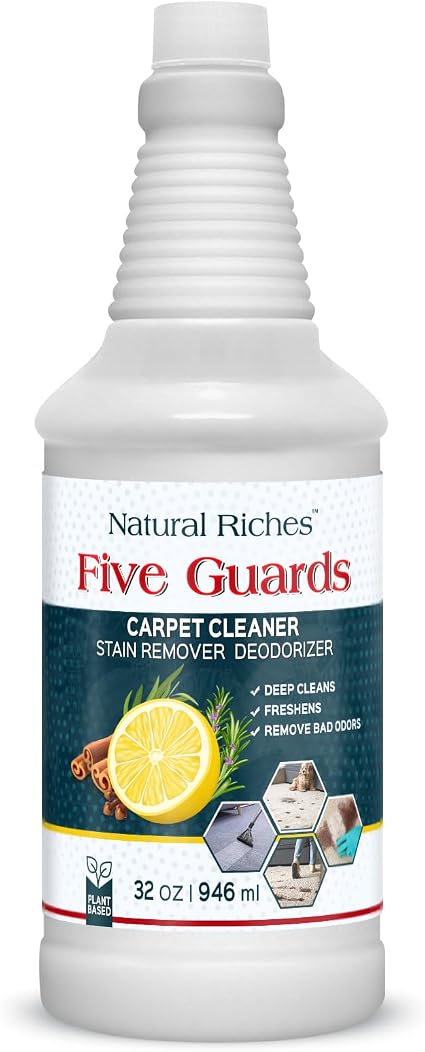 Natural Riches Upholstery Carpet Cleaner Shampoo 32 Fl Oz Machine Formula