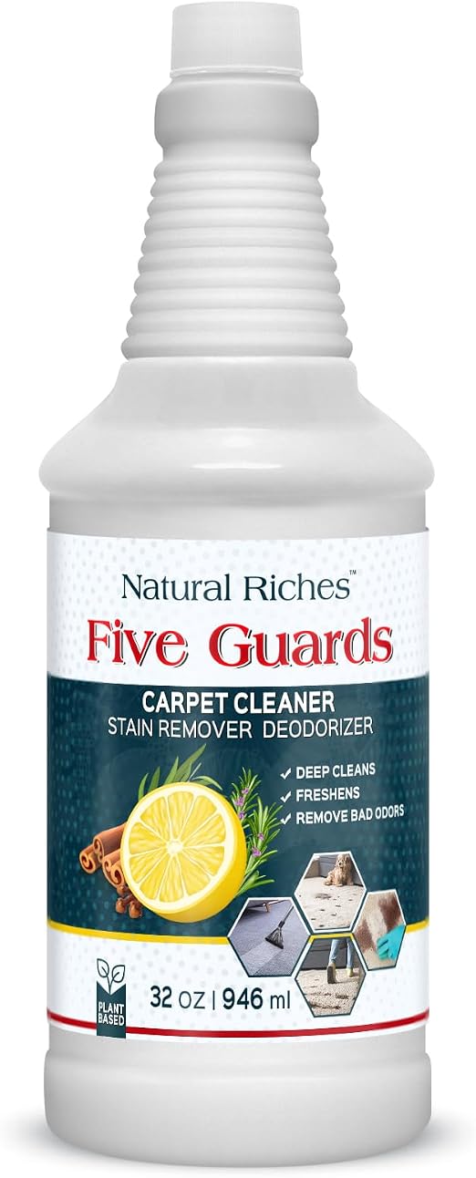 Natural Riches Upholstery Carpet Cleaner Shampoo 32 Fl Oz Machine Formula