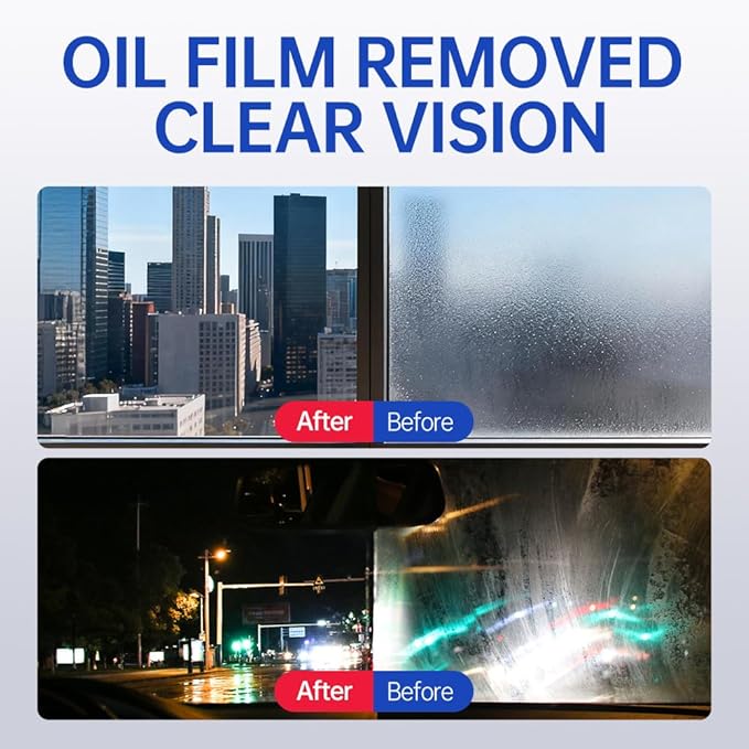 Glodway Glass,Mirror and Window Cleaner for Auto and Home Cleans,Streak-Free,Ammonia-Free,Tint-Safe,4.58 OZ