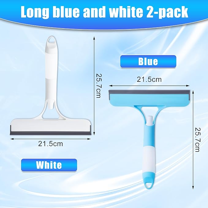 3 in 1 Spray Squeegee, WindowSqueegee with Spray, 3 in 1 WindowSqueegee Cleaning Scraper, Spray WindowSqueegee Cleaner with Spray Bottle for Car, Home, Kitchen Windows (Blue)