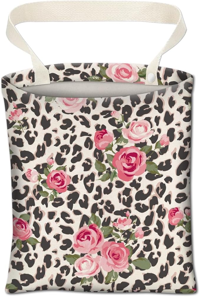 Car Trash Can, Cute Car Trash Bag, Hanging Car Organizer and Storage Bag, Trash Bin for Car Accessories, Vehicle, Travel