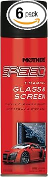 Mothers 16619-6PK Speed Foaming Glass and Screen Cleaner, 19 oz, 6 Pack