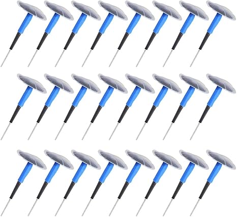 Tire Puncture Repair Mushroom Plug Patches, Acouto Car Tire Plug Patch Kit 24pcs Tire Repair Patch Plug Combo Universal 
