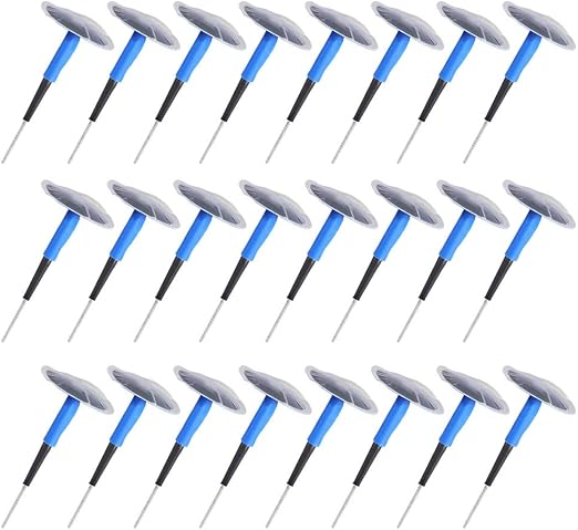 Tire Puncture Repair Mushroom Plug Patches, Acouto Car Tire Plug Patch Kit 24pcs Tire Repair Patch Plug Combo Universal 