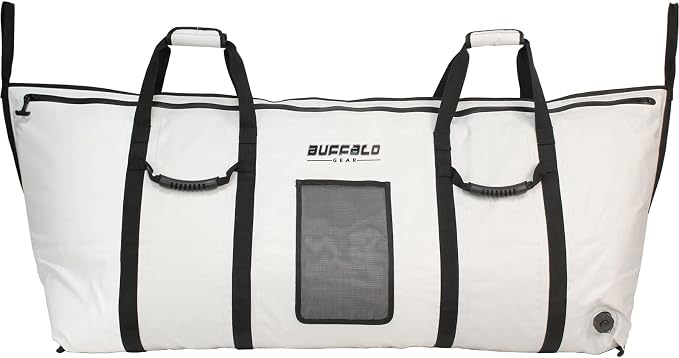 Buffalo Gear Large Fish Kill Bag, 60in 72in 90in Fish Cooler Bag Portable Tuna Bag Keep Ice-Cold and Fresh over 48H