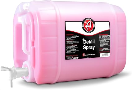 Adam's Detail Spray 5 Gallon - Quick Waterless Detailer Spray for Car Detailing, Polisher Clay Bar & Car Wax Boosting Te