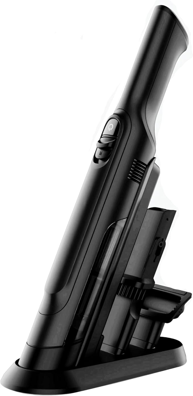 Handheld Vacuum Cordless, Lightweight 1.4lb with Powerful Suction, Charging Dock, Single Touch Empty and Detachable Dust Cup, Portable Mini Car Vac for Home Office and Pet Hair (Mars Black)