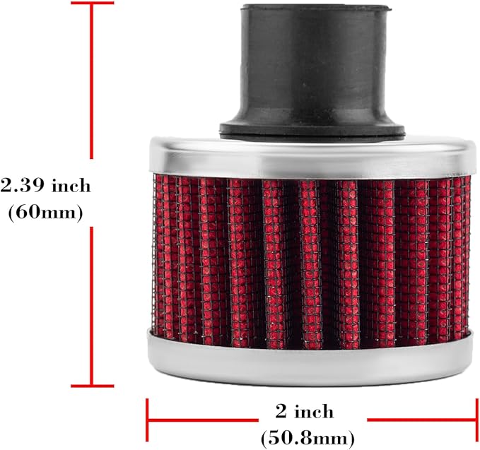 Fuel Cell Breather/Vent -8 AN Female Fitting with Filter Rebuild Kit