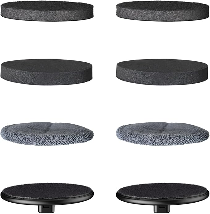 4 Pcs Replacement Pads for Fanttik Flip G9 Pro Electric Spin Scrubber, Suitable for Fanttik Flip G9 Pro Electric Scrubber Only, Brush Accessories for Bathroom, Shower, Kitchen Floor
