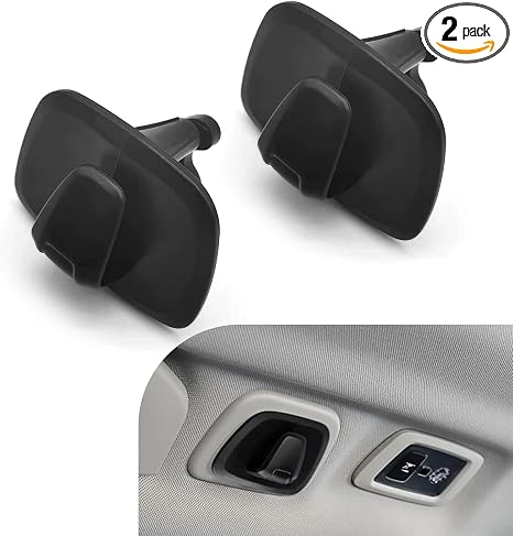 Pack-2 Car Interior Roof Hooks, ABS Plastic Multifunctional Roof Hook for Car, Car Hooks for Hanging Clothes, Bags and U