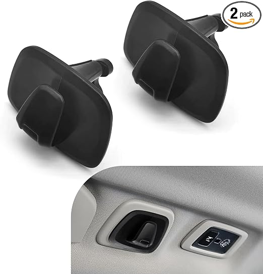Pack-2 Car Interior Roof Hooks, ABS Plastic Multifunctional Roof Hook for Car, Car Hooks for Hanging Clothes, Bags and U